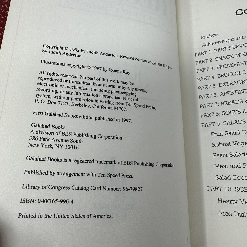 Vintage Best Recipes Of The Great Food Companies Judith Anderson Galahad HC 1997